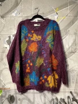 1980s Leafy Mohair Sweater
