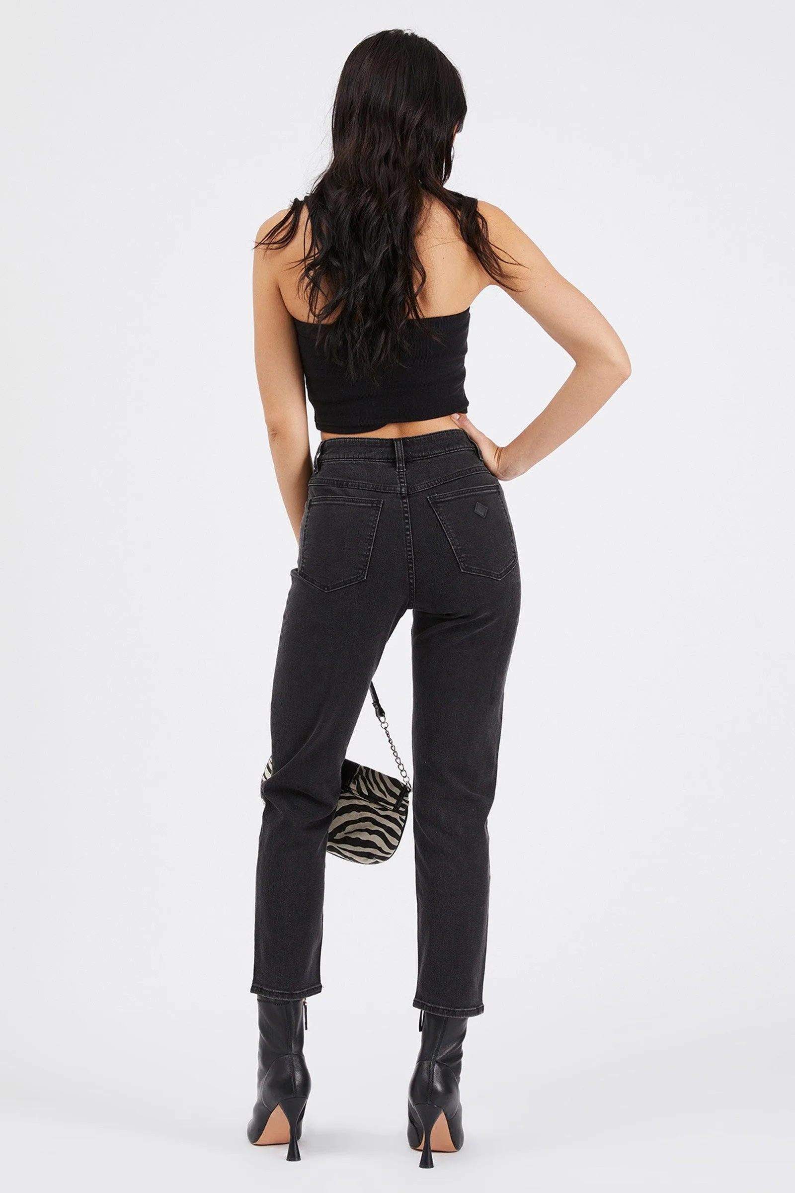 94 High Slim 90210 Organic Cotton Mom Jeans