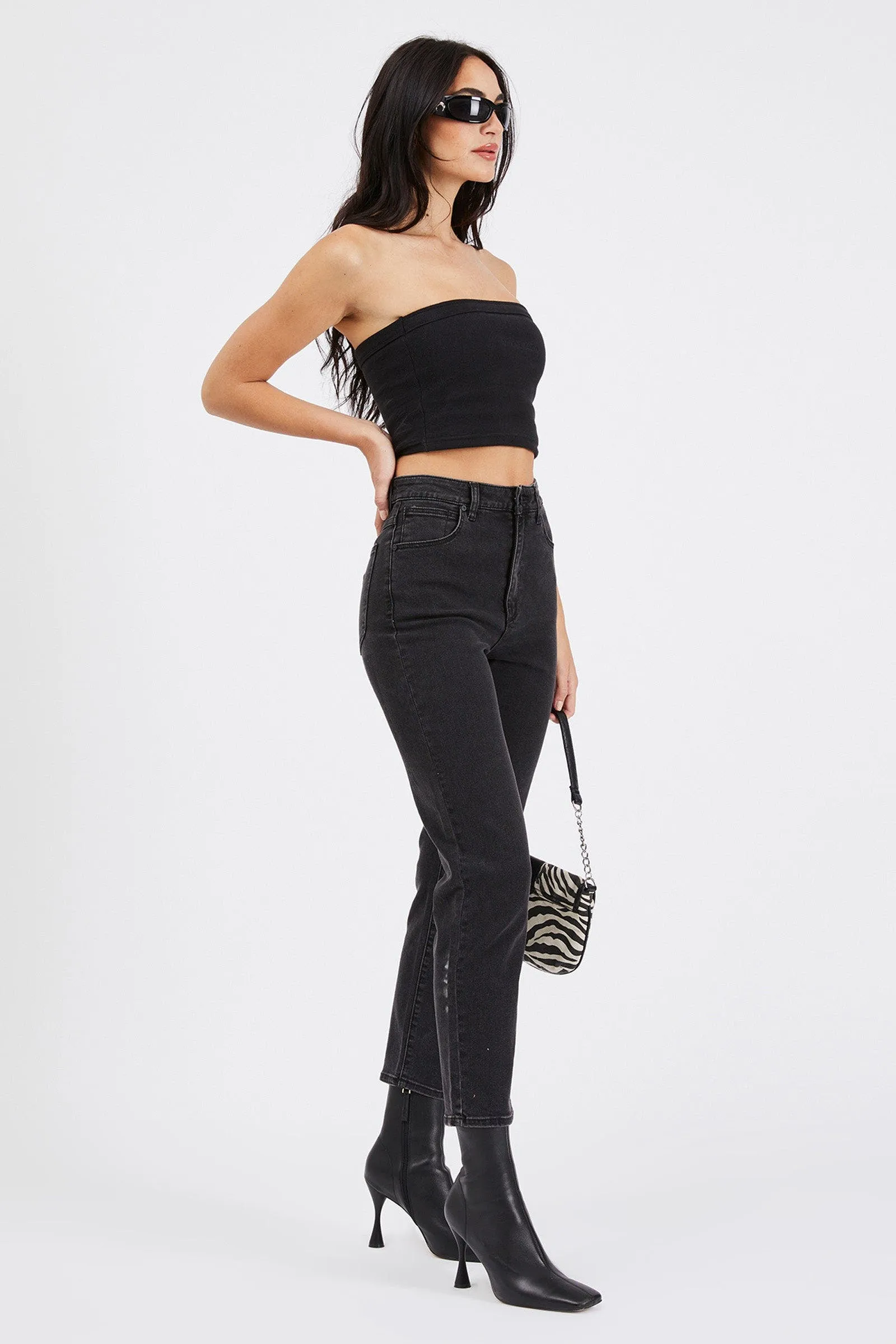 94 High Slim 90210 Organic Cotton Mom Jeans