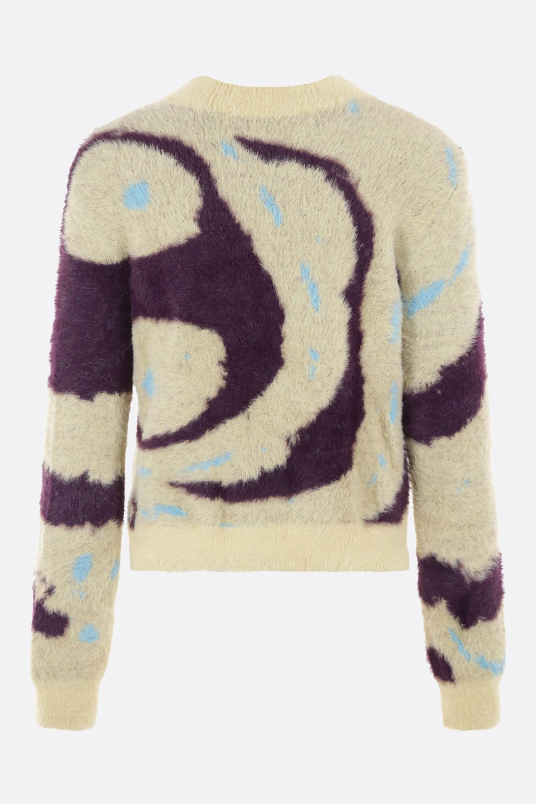 Arin jacquard brushed knit pullover