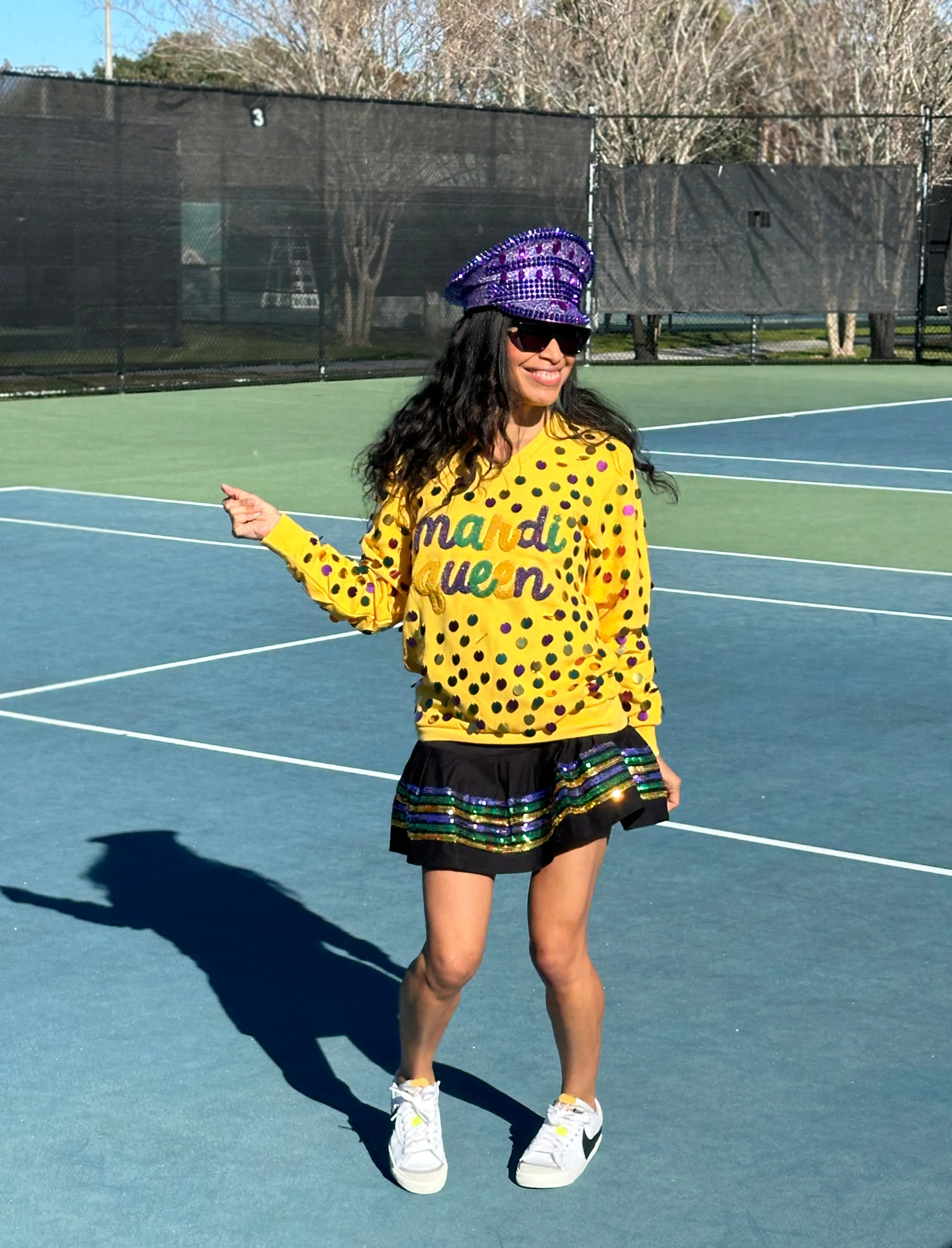 ASP Adult MARDI QUEEN V-Neck Pullover - Yellow Haze