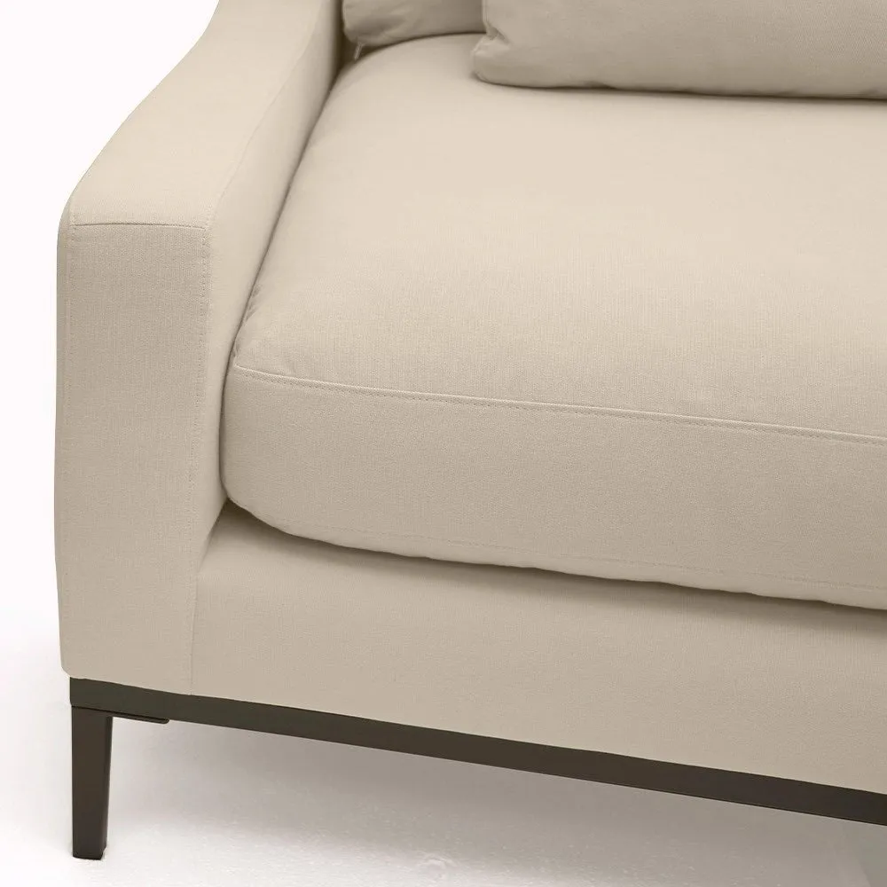 Azona Sophisticated Comfort Sand Linen Sofa / Lounge