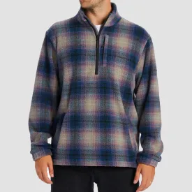 Billabong Boundary Half-Zip Mock Neck Fleece Dark Blue