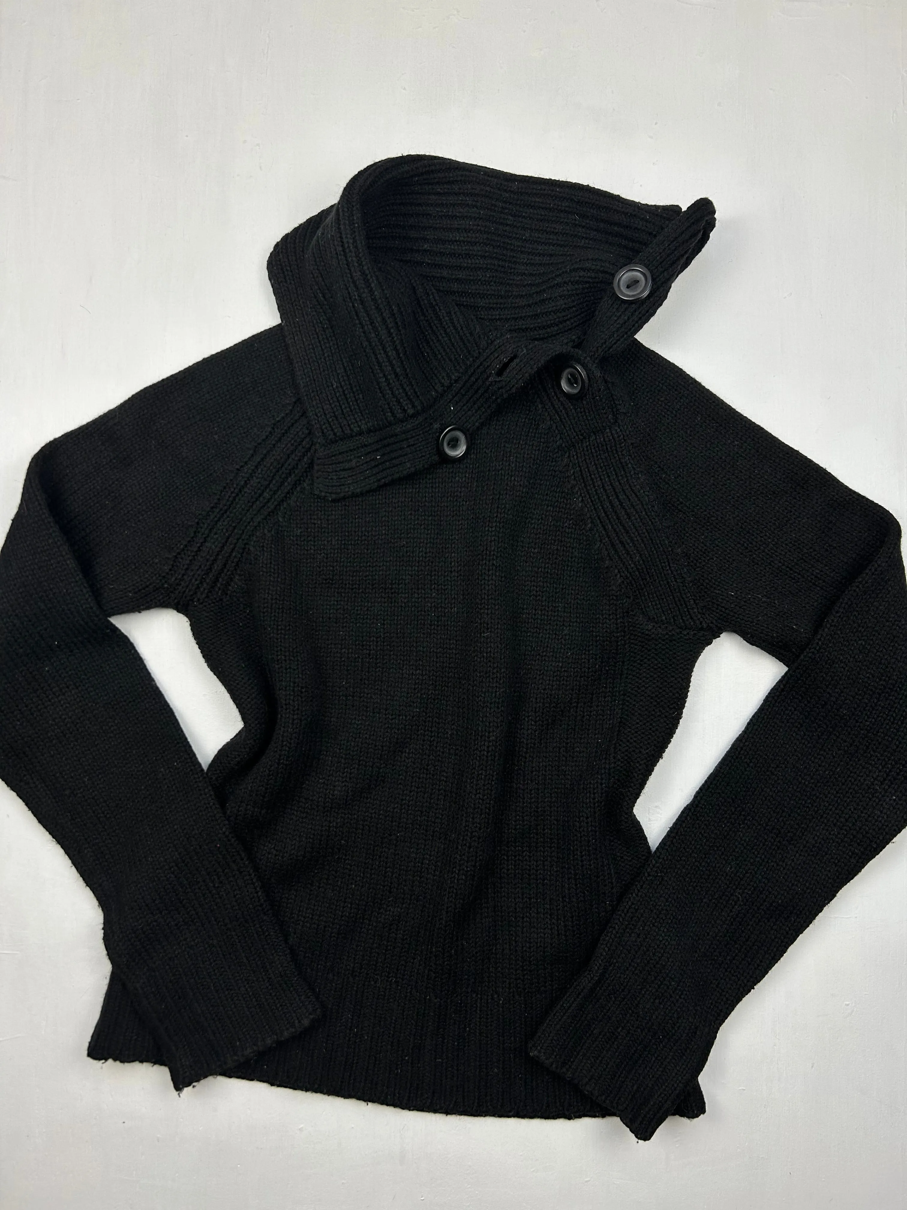 Black turtleneck jumper (M)