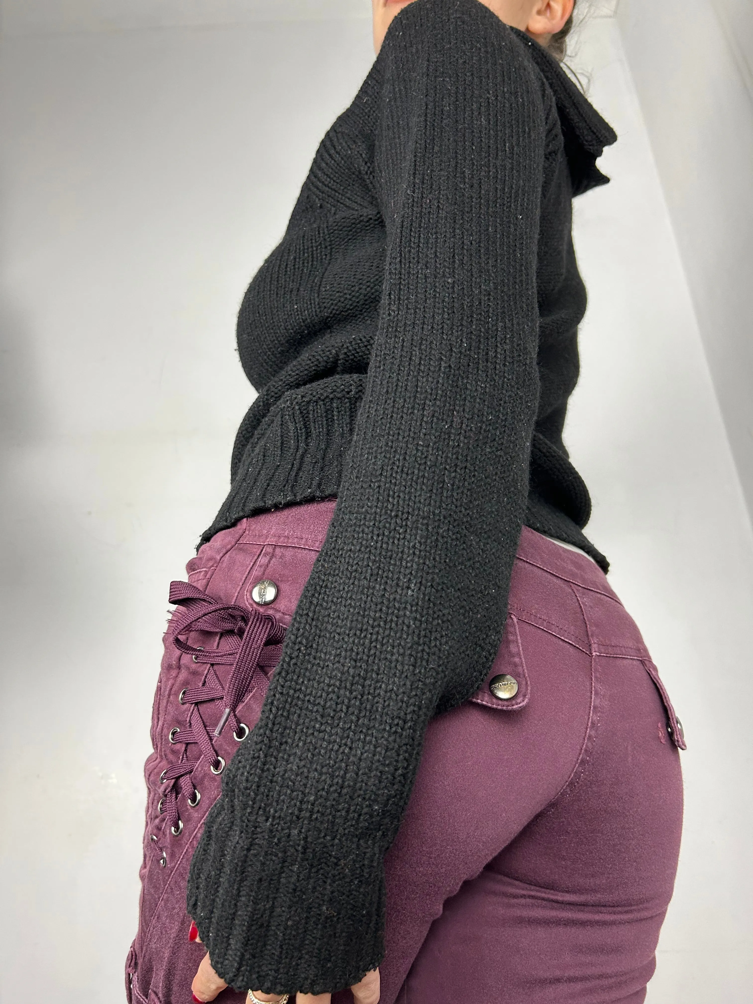 Black turtleneck jumper (M)