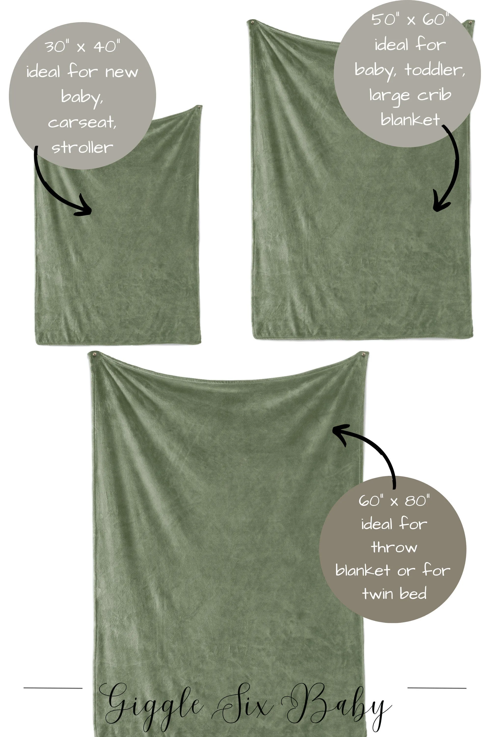 BLANKET - BLUSH PINK AND SAGE FLORAL