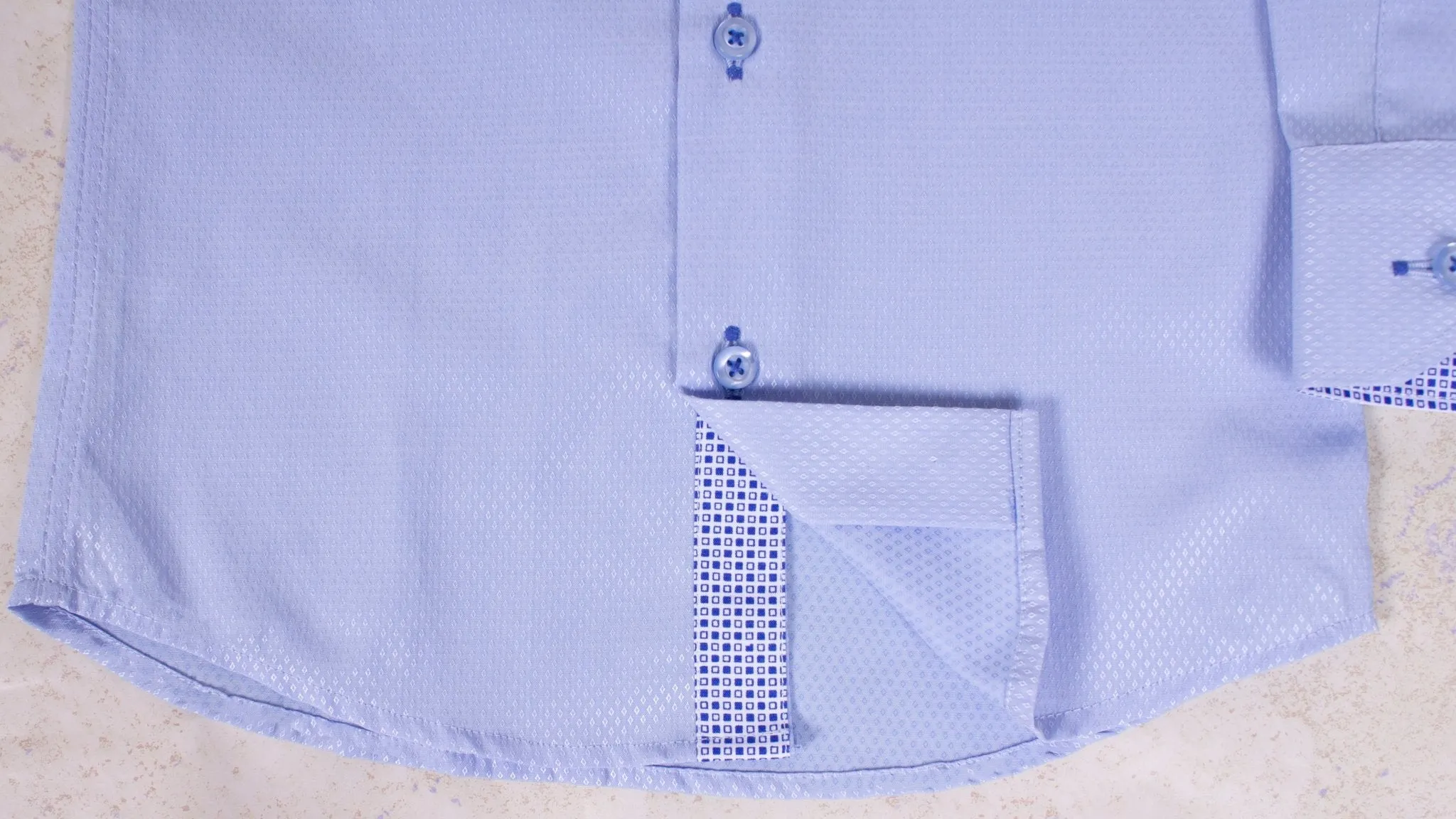 Boys' Button Down Light Blue Dress Shirt