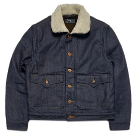 BZEN M.3139L NORTON REGULAR FIT VINTAGE INSPIRED 4 POCKET SHERPA LINED COMFORT STRETCH DENIM JACKET-12OZ-HRH INDIGO