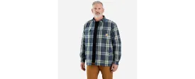 Carhartt Relaxed Fit Flannel Sherpa-Lined Shirt Jacket