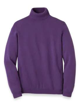 Cashmere Turtleneck Sweater - Purple