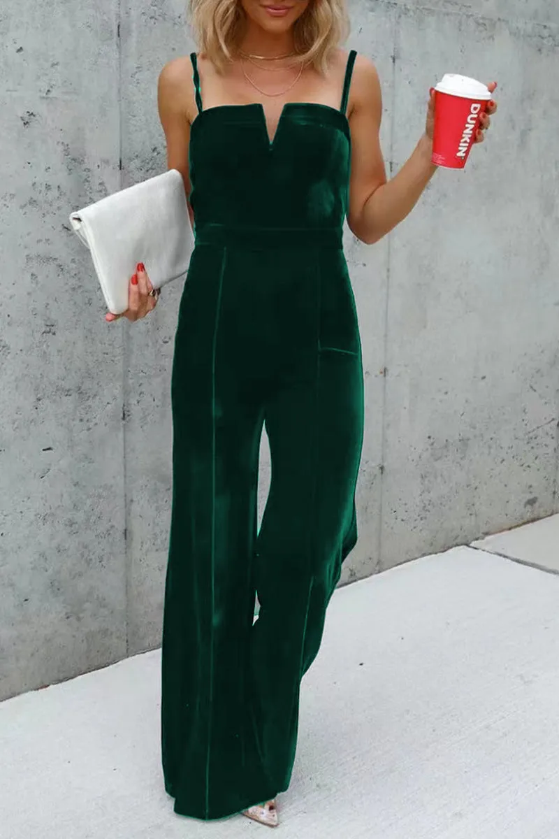 CHICMY- Sexy Elegant Spaghetti Strap Regular Jumpsuits(3 Colors)
