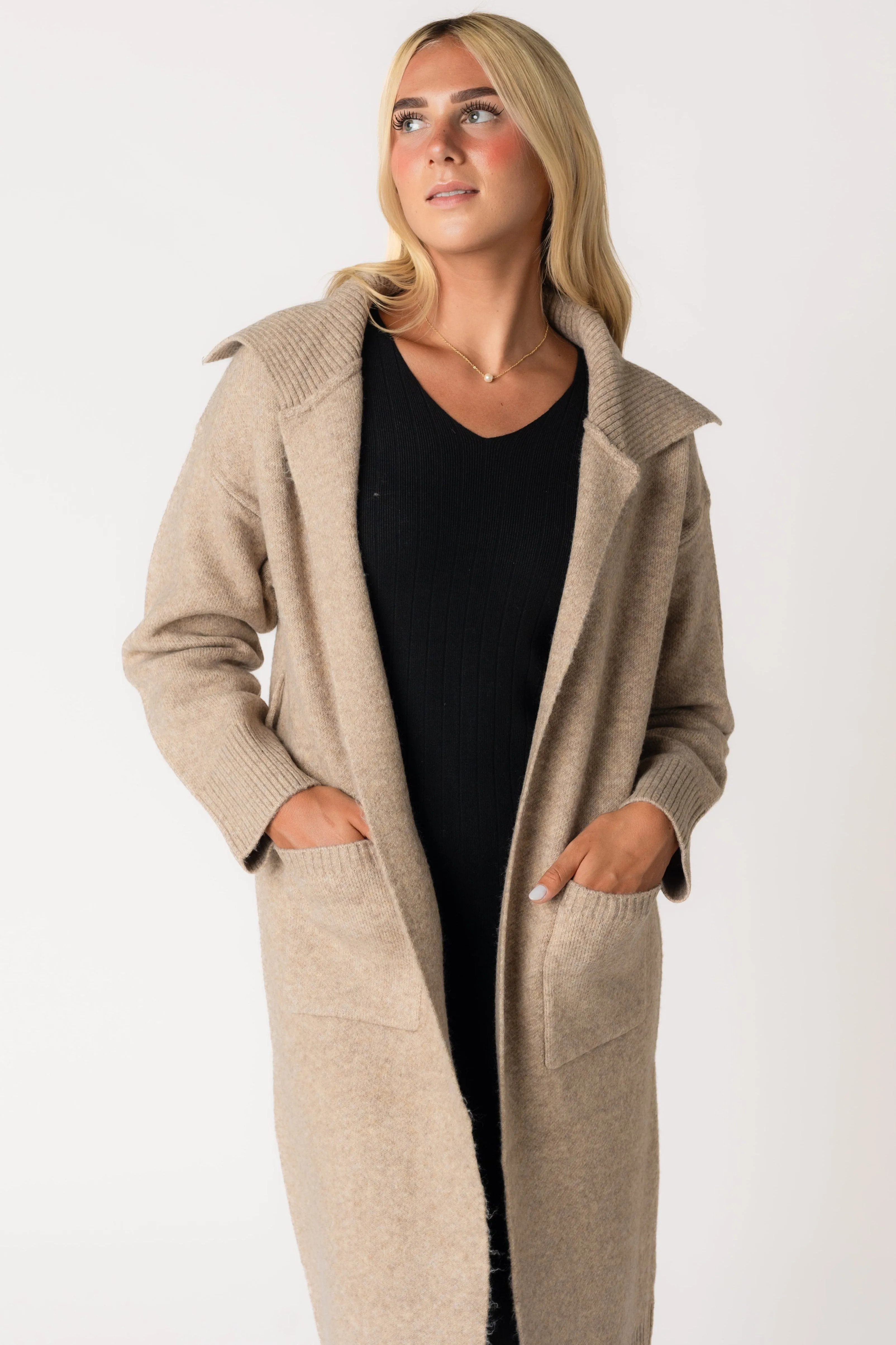 Collared Sweater Jacket