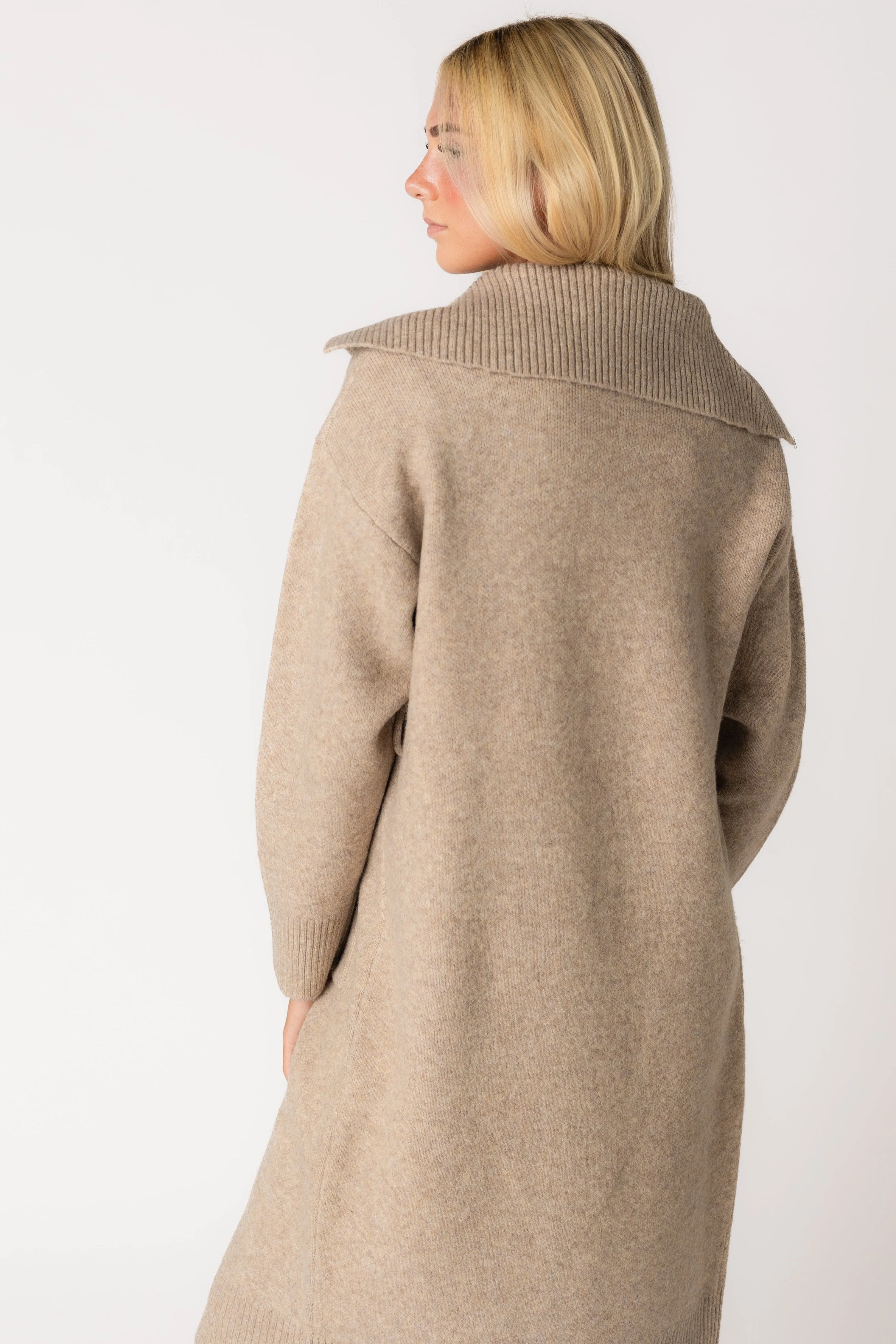 Collared Sweater Jacket