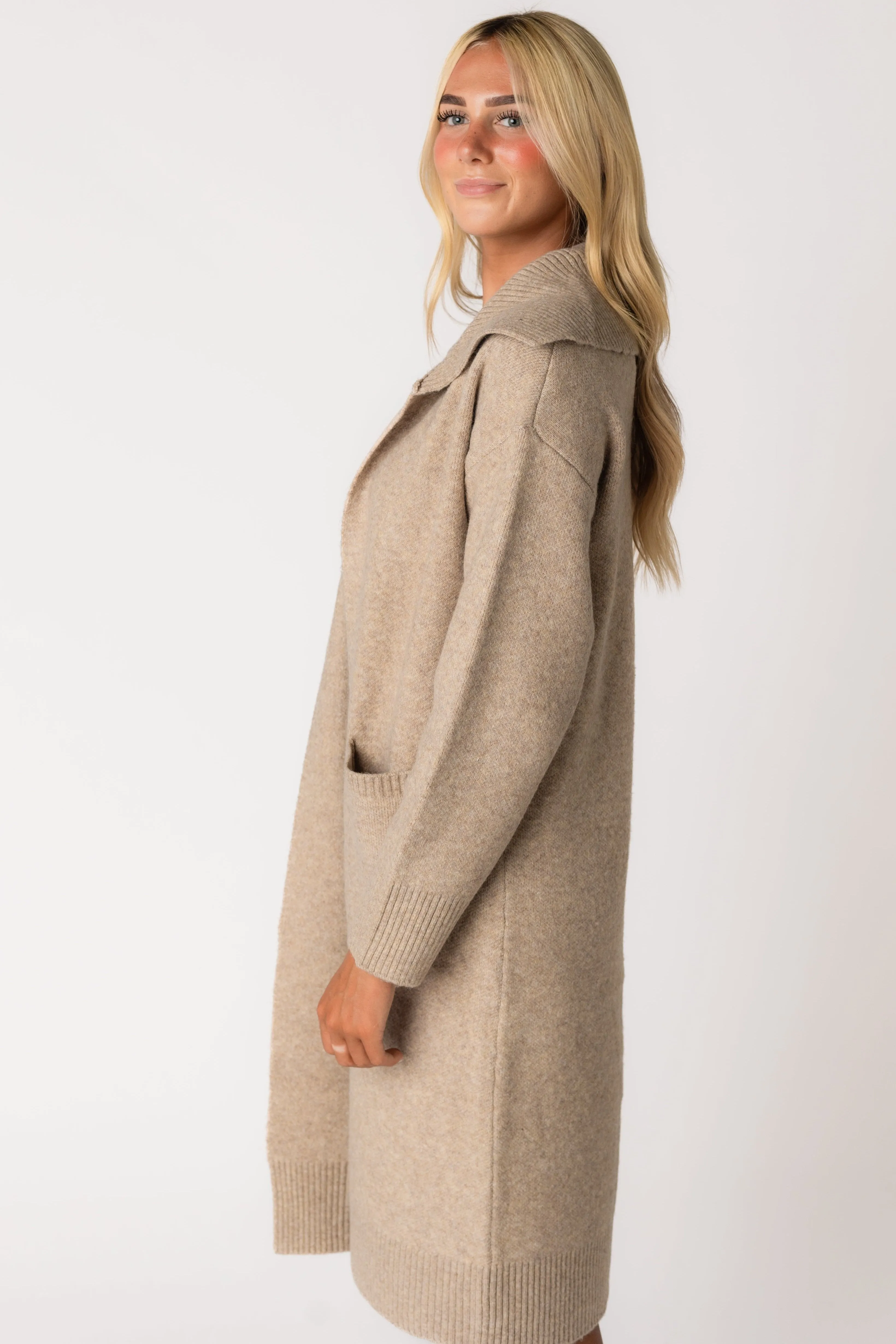 Collared Sweater Jacket