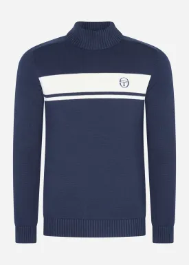 Damarindo knit knit tutle neck - maritime blue gardenia
