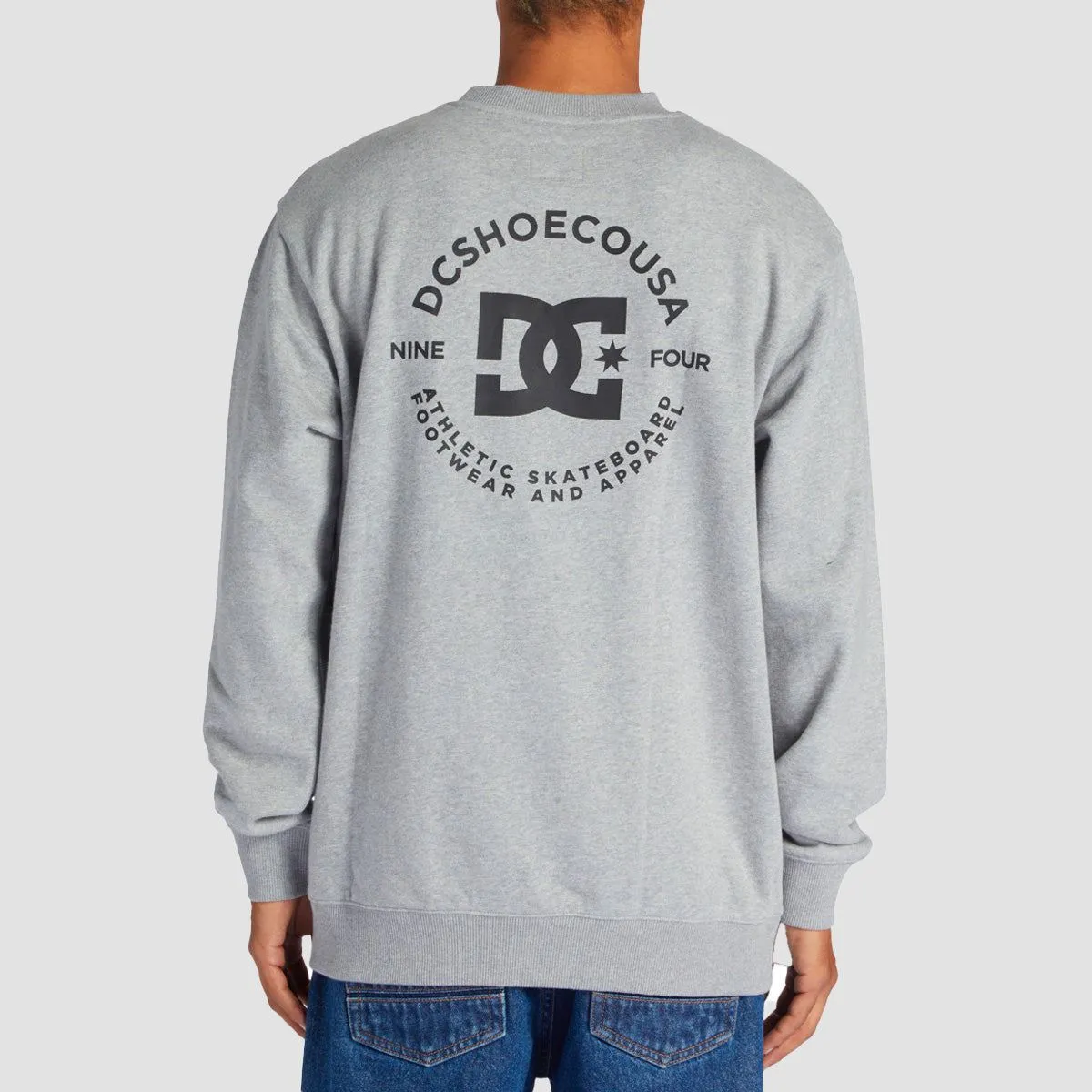DC Star Pilot FB Crew Sweat Heather Grey