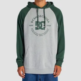DC Star Pilot Raglan Pullover Hoodie Heather Grey/Sycamore