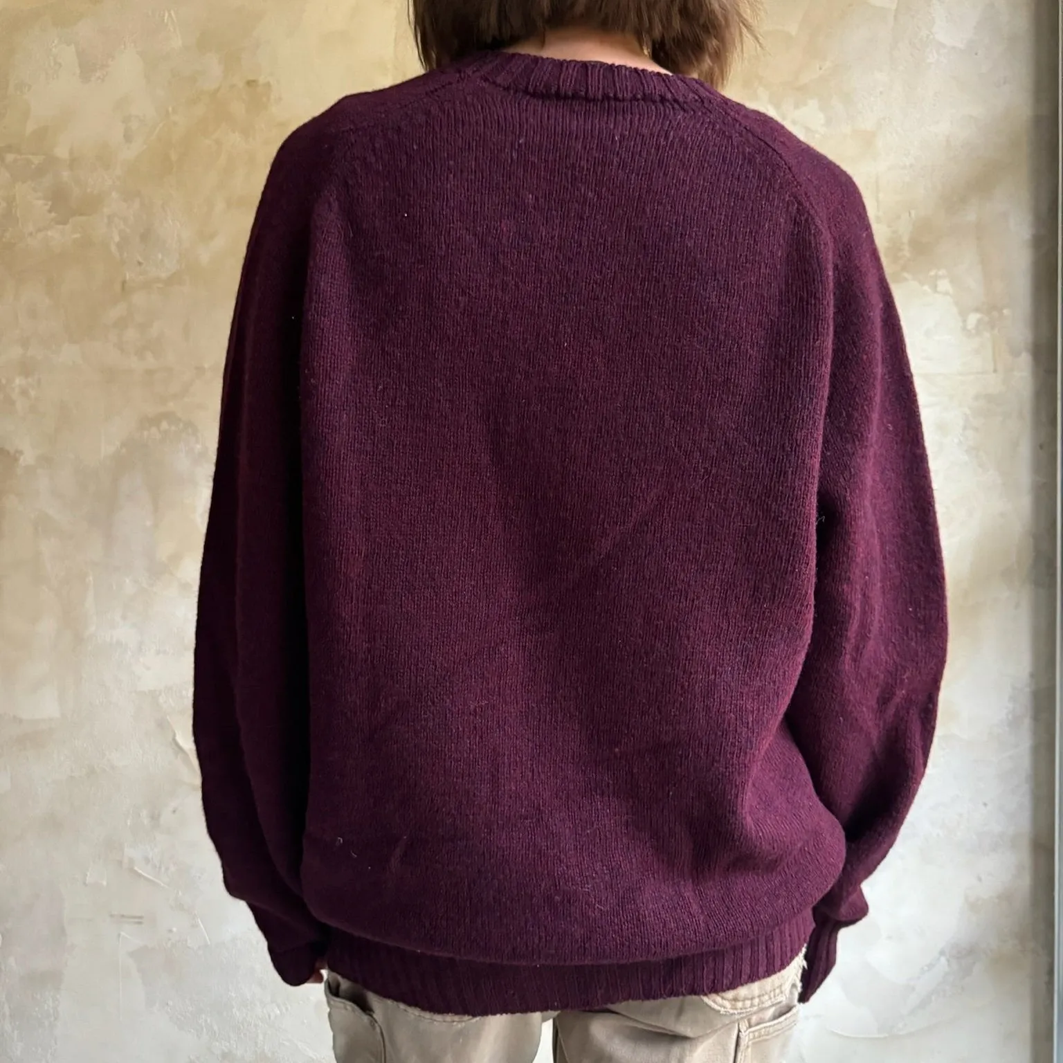 Eggplant Wool Sweater