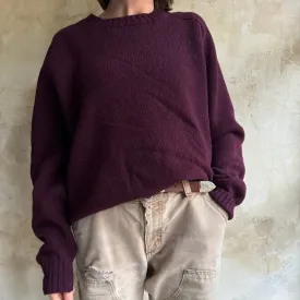 Eggplant Wool Sweater
