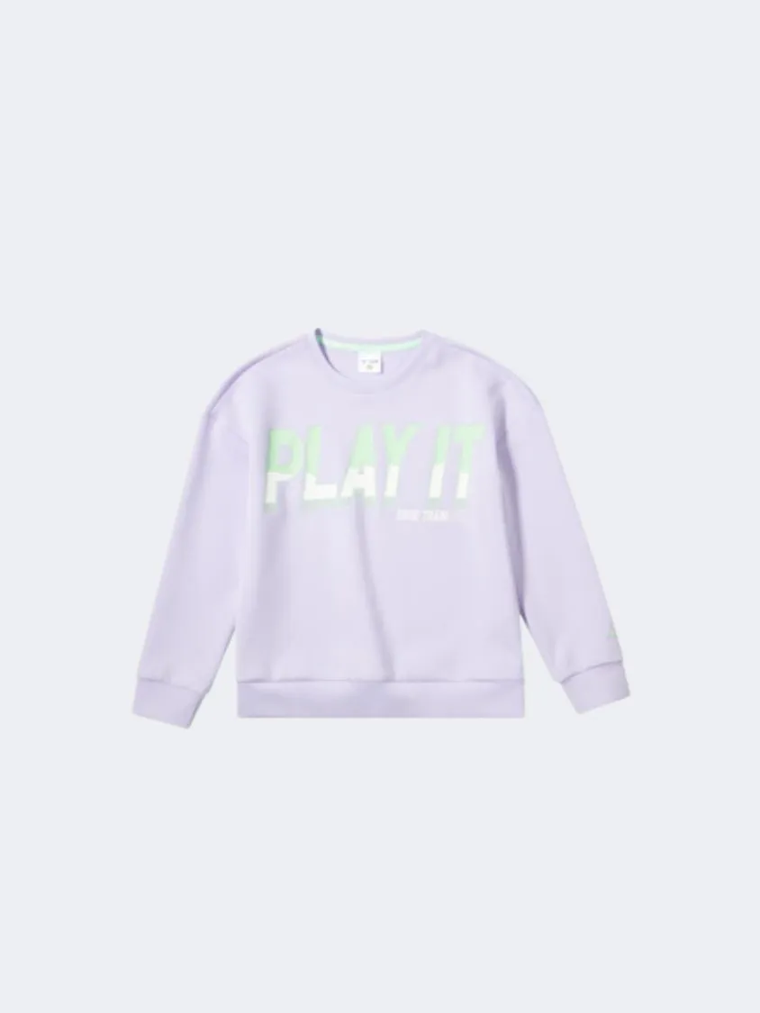 Erke Pullover Kids-Girls Training Sweatshirt Light Purple