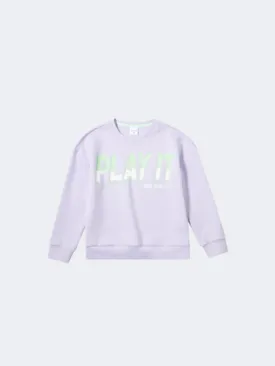 Erke Pullover Kids-Girls Training Sweatshirt Light Purple