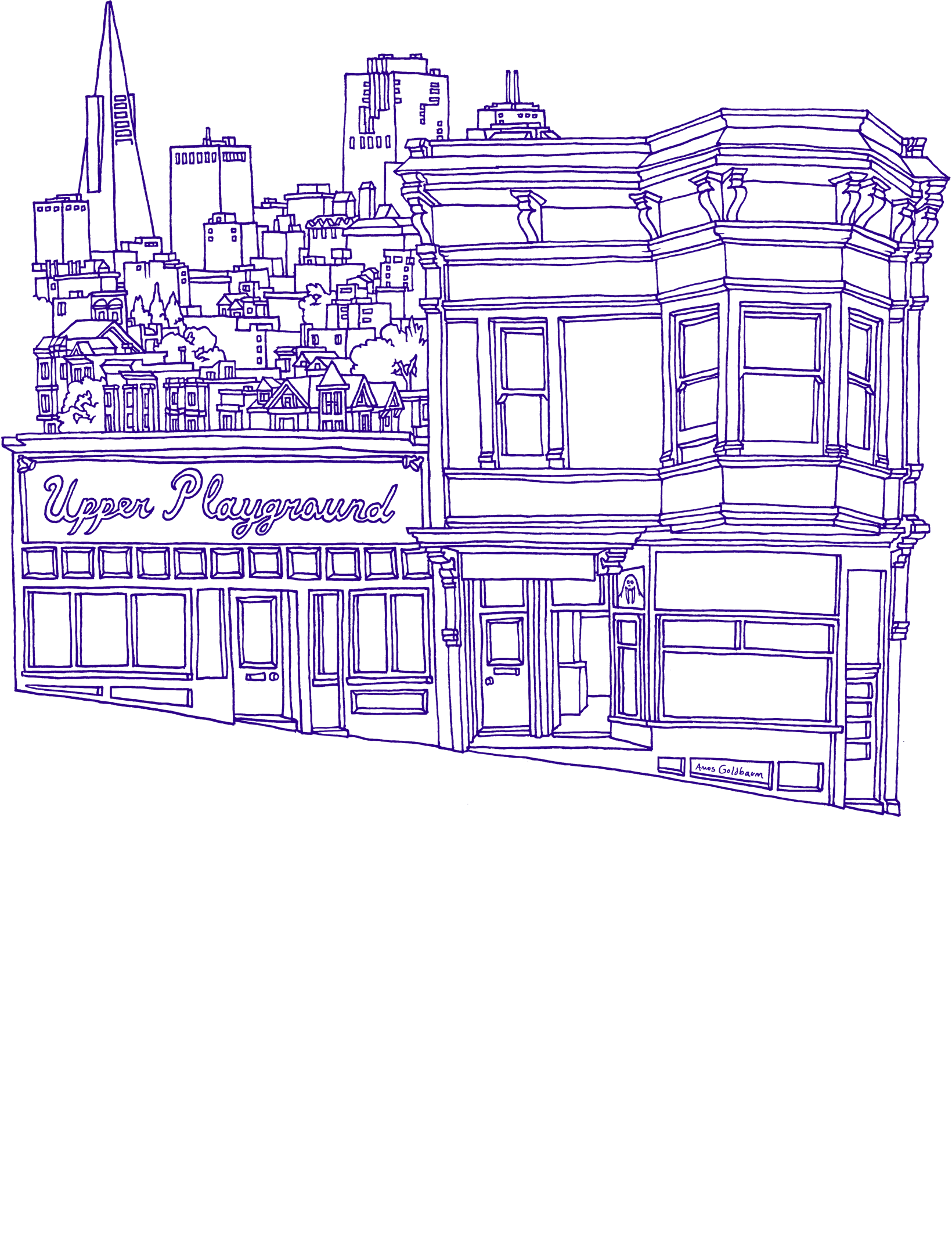 FLAGSHIP - PURPLE MEN'S HOODIE