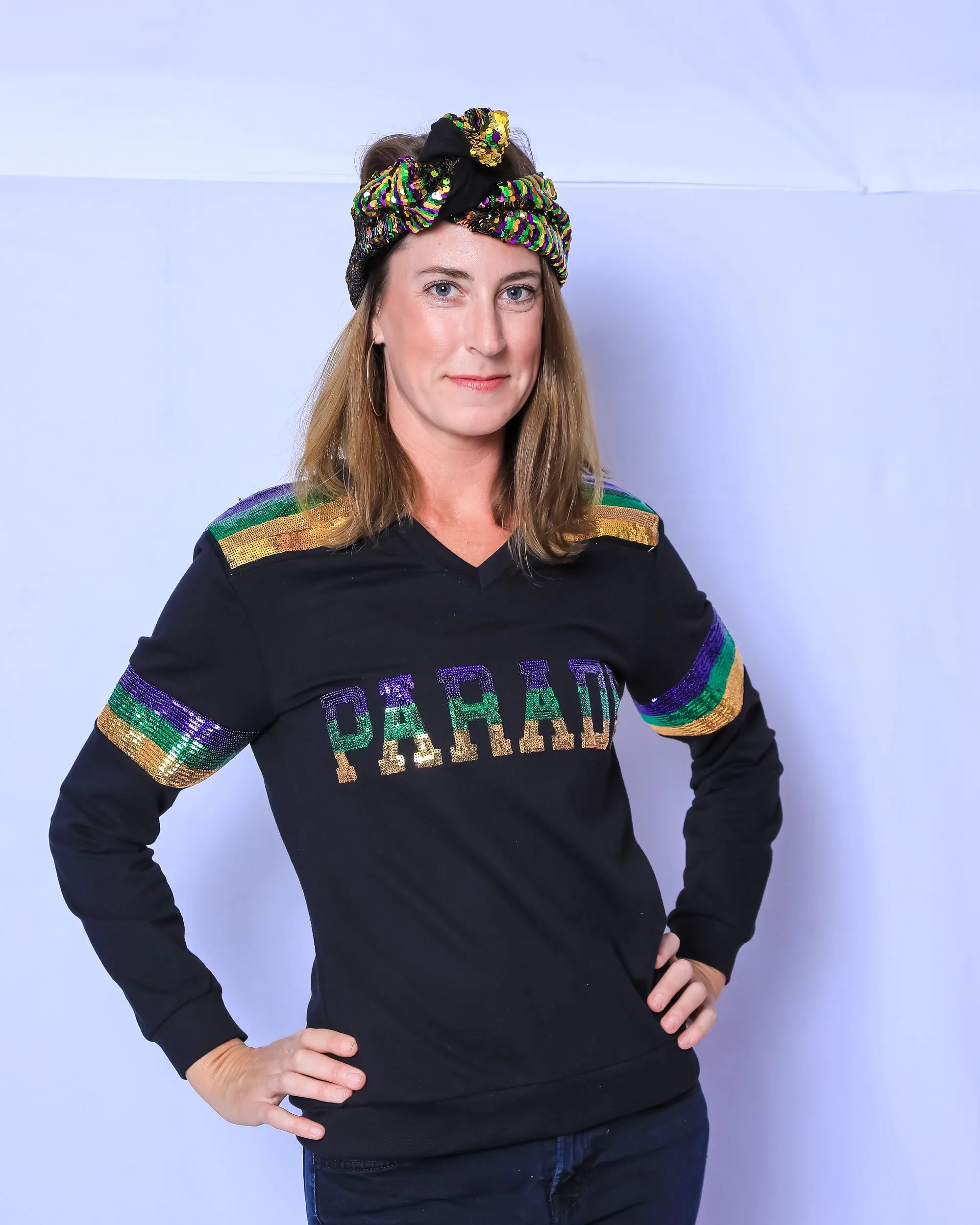 French Terry Adult Vintage PARADE Shirt - Black