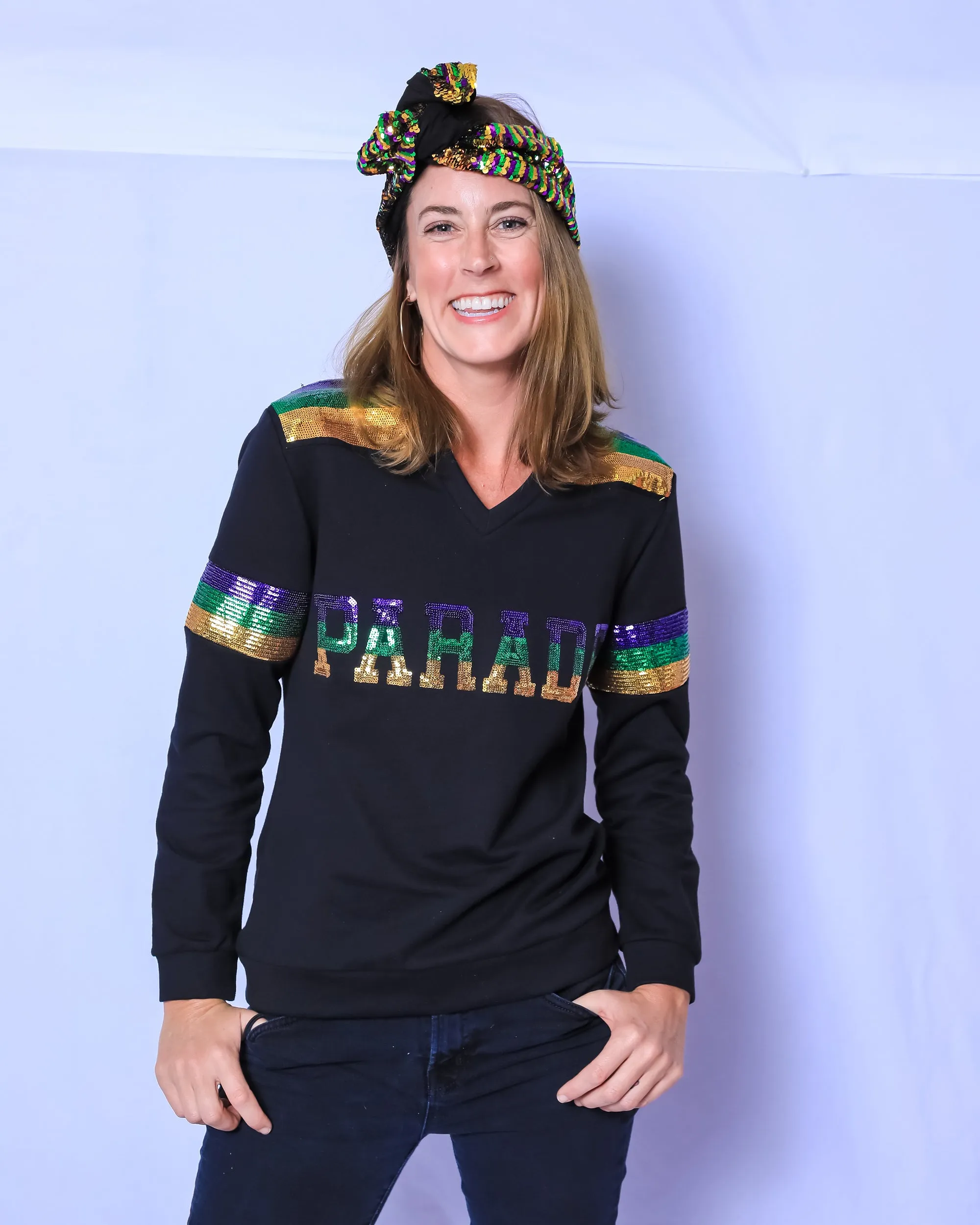 French Terry Adult Vintage PARADE Shirt - Black