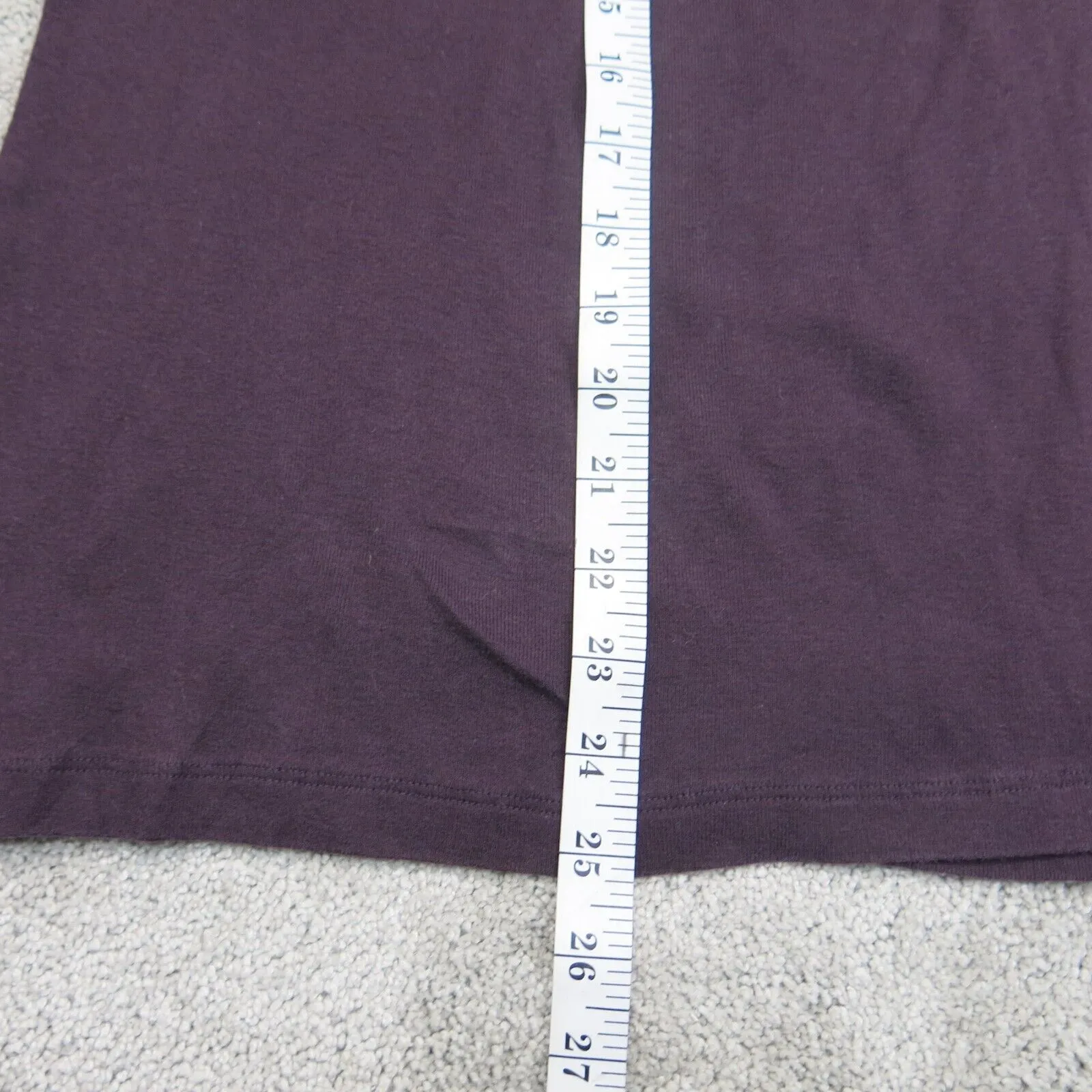 Gap Womens Super Soft Sweatshirt Top Fitted Long Sleeve Dark Purple Size Small