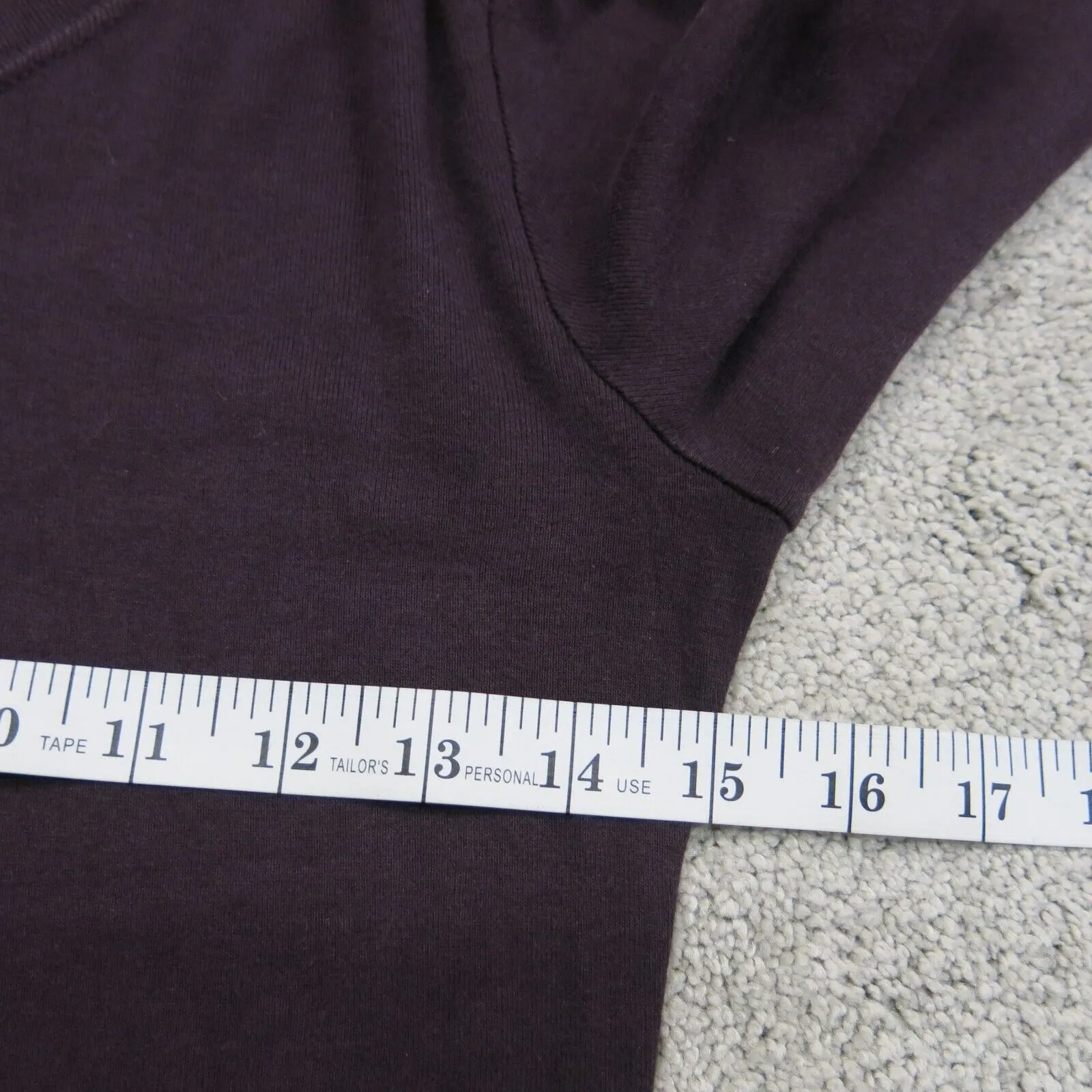 Gap Womens Super Soft Sweatshirt Top Fitted Long Sleeve Dark Purple Size Small