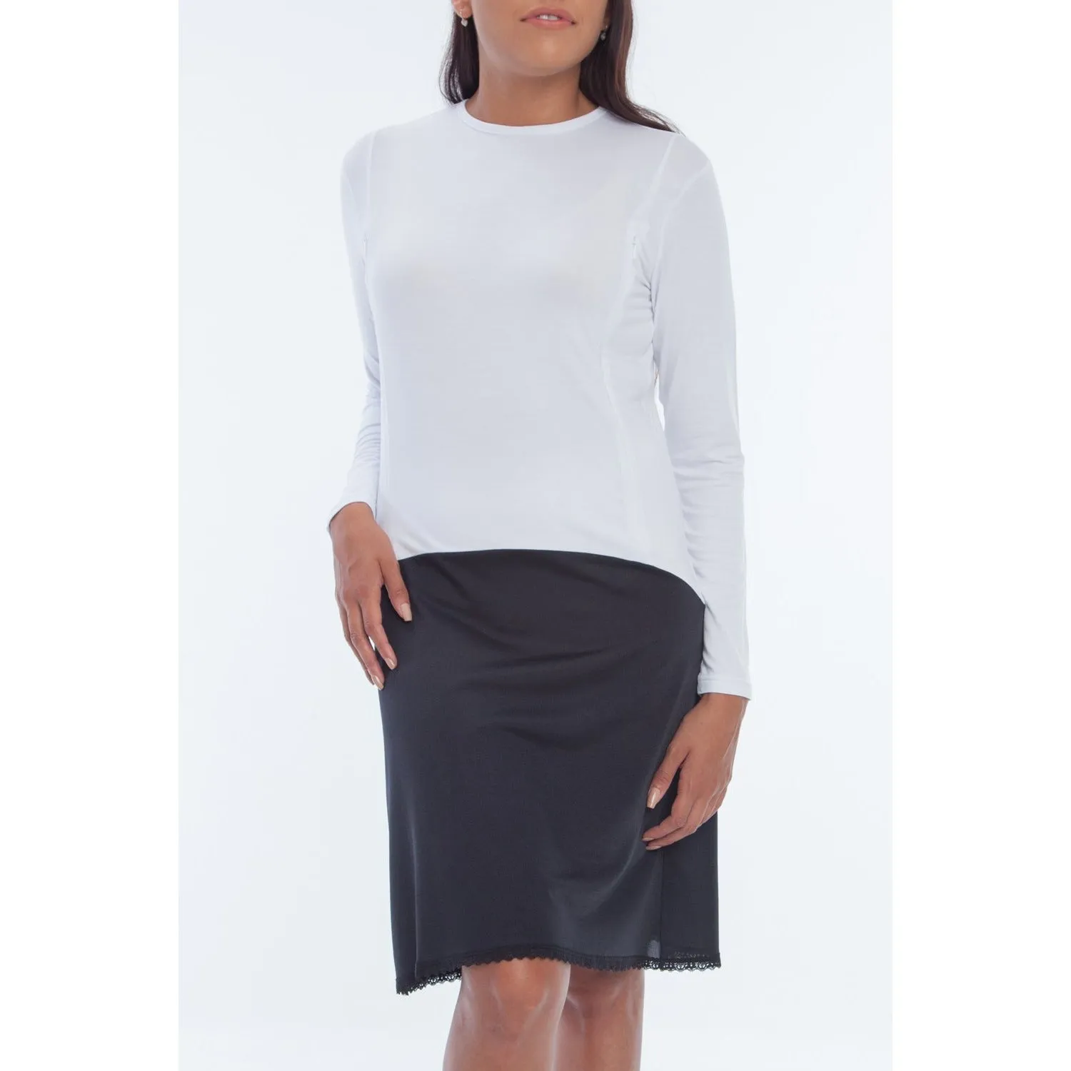 Gemsli Viscose Long Sleeve Nursing Shell Slip Fk315