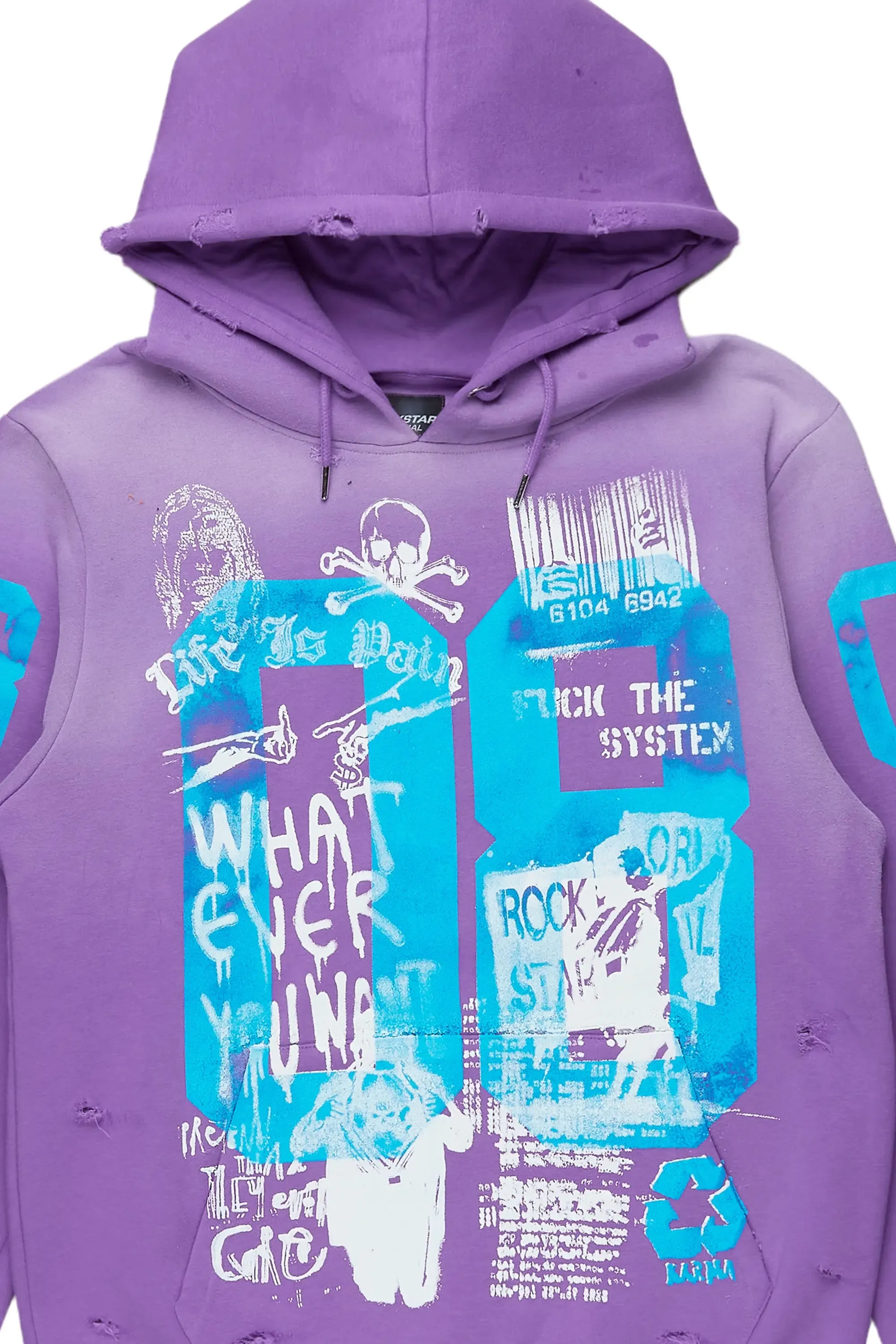 Grill Purple Graphic Hoodie