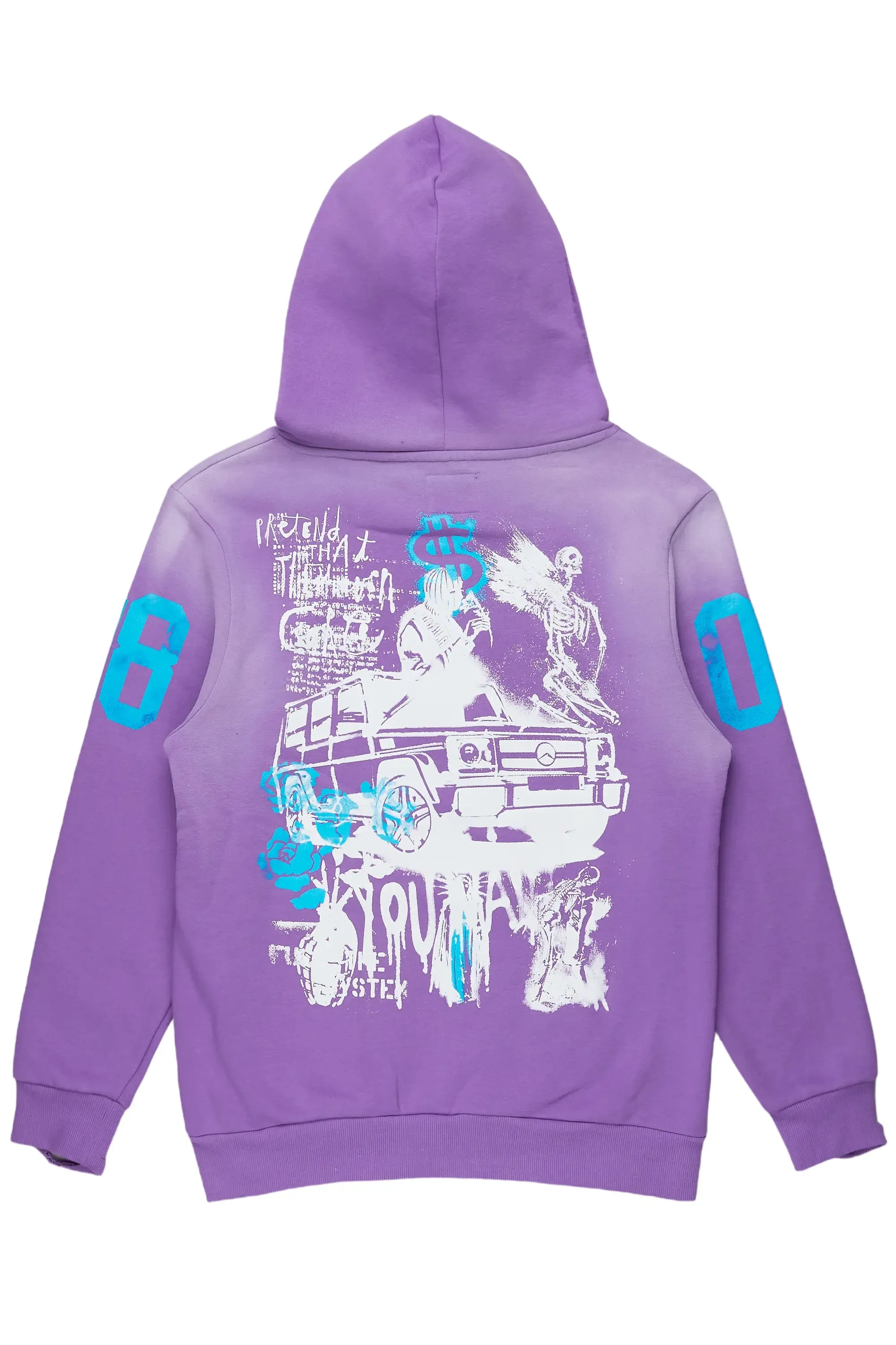 Grill Purple Graphic Hoodie