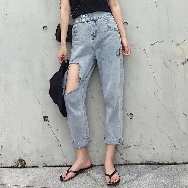 High Waist Denim Mom Jean