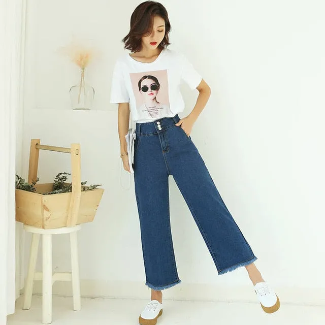 High Waist Denim Mom Jean