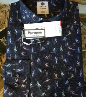 Horst Navy Ski Shirt