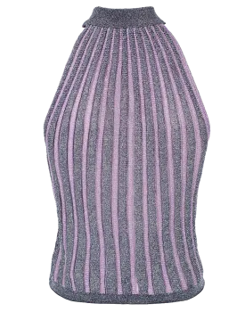 Lamé Halter Top