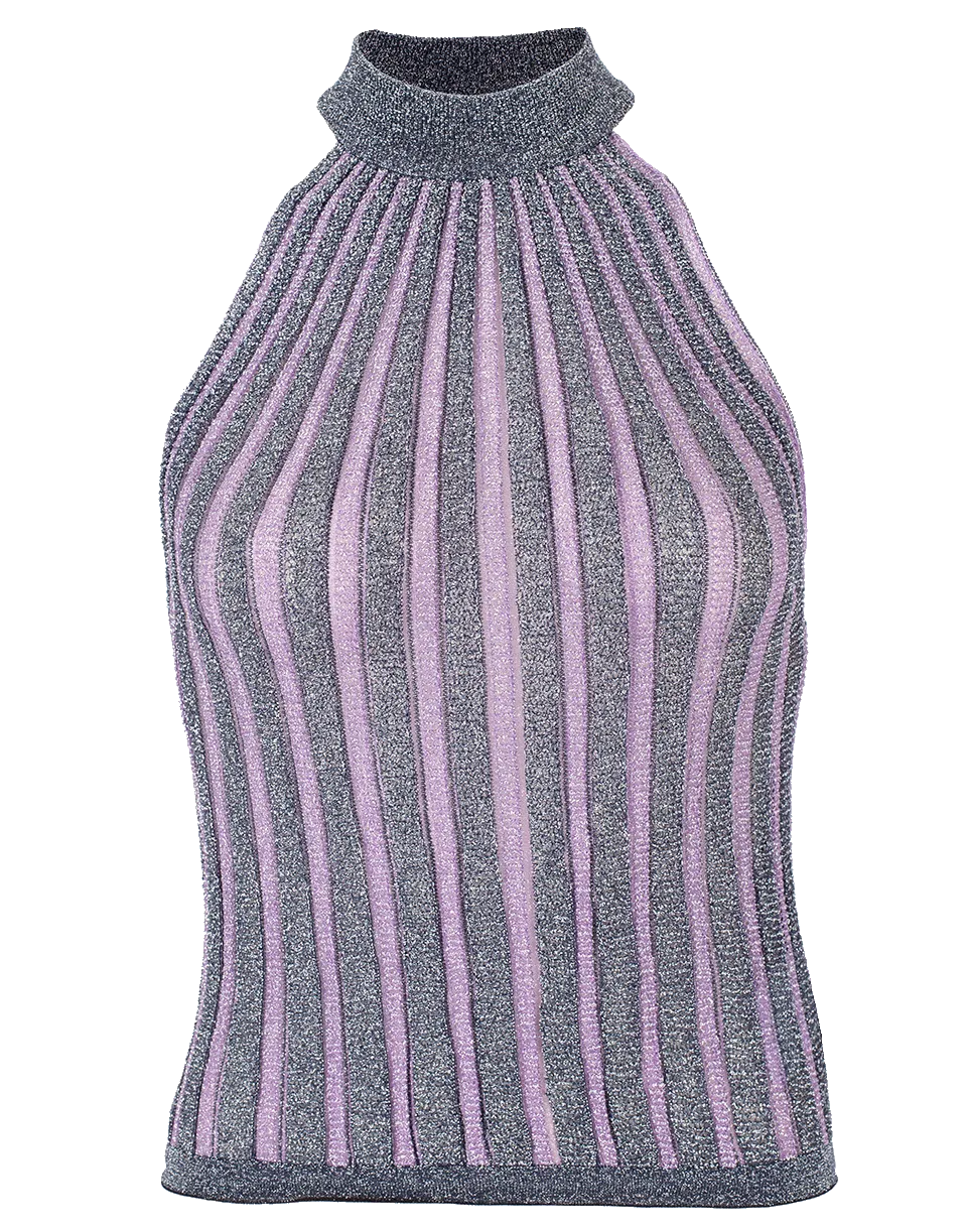 Lamé Halter Top