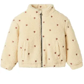 Lil'Atelier Sandshell Nalo Sherpa Loose Jacket