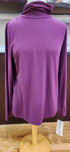 Lulu B purple knit mock turtleneck