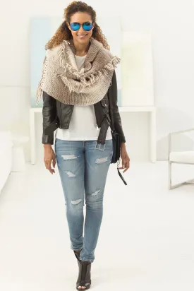 Luna Triangle Super Scarf (Knit)