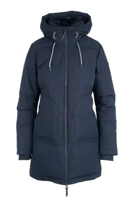 Mellow Vattert Parkas - Blekkblå
