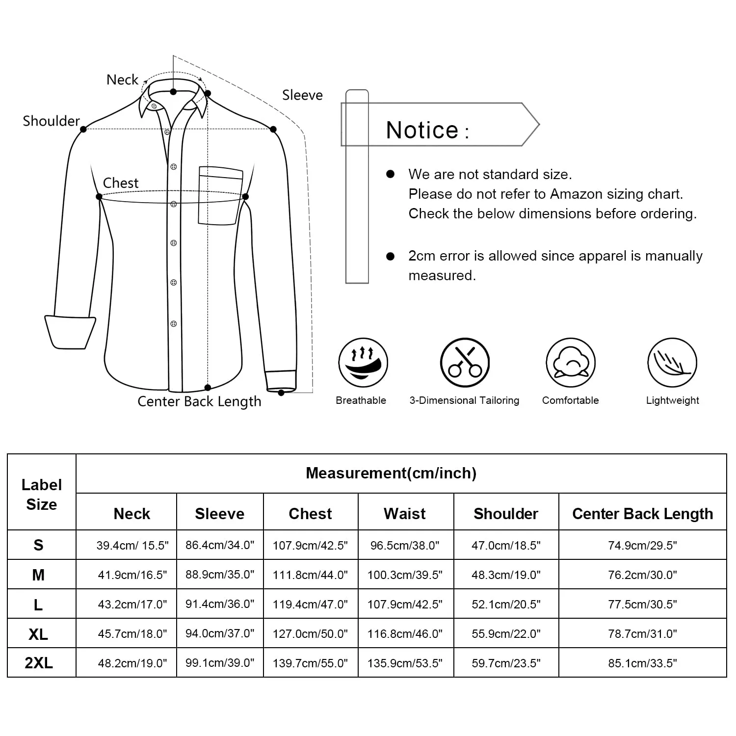 Men's Business Slim Fit Dress Shirt Long Sleeve Patchwork Button-Down Shirt, 004-White Navy