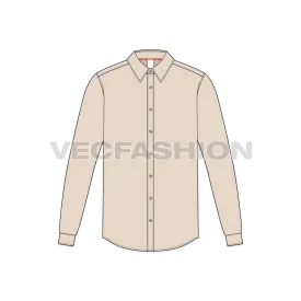 Mens Button Down Dress Shirt