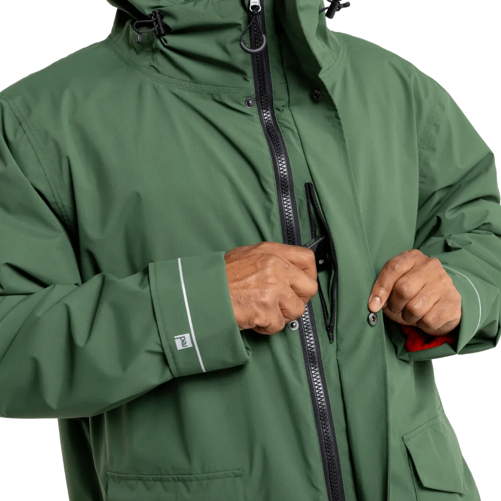 Men's EVO Pro Slimline Waterproof Parka Jacket - Forest Green