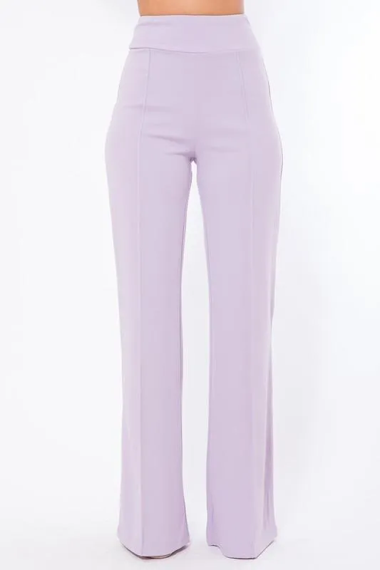 MIMI HIGH WAISTED PANT- LILAC