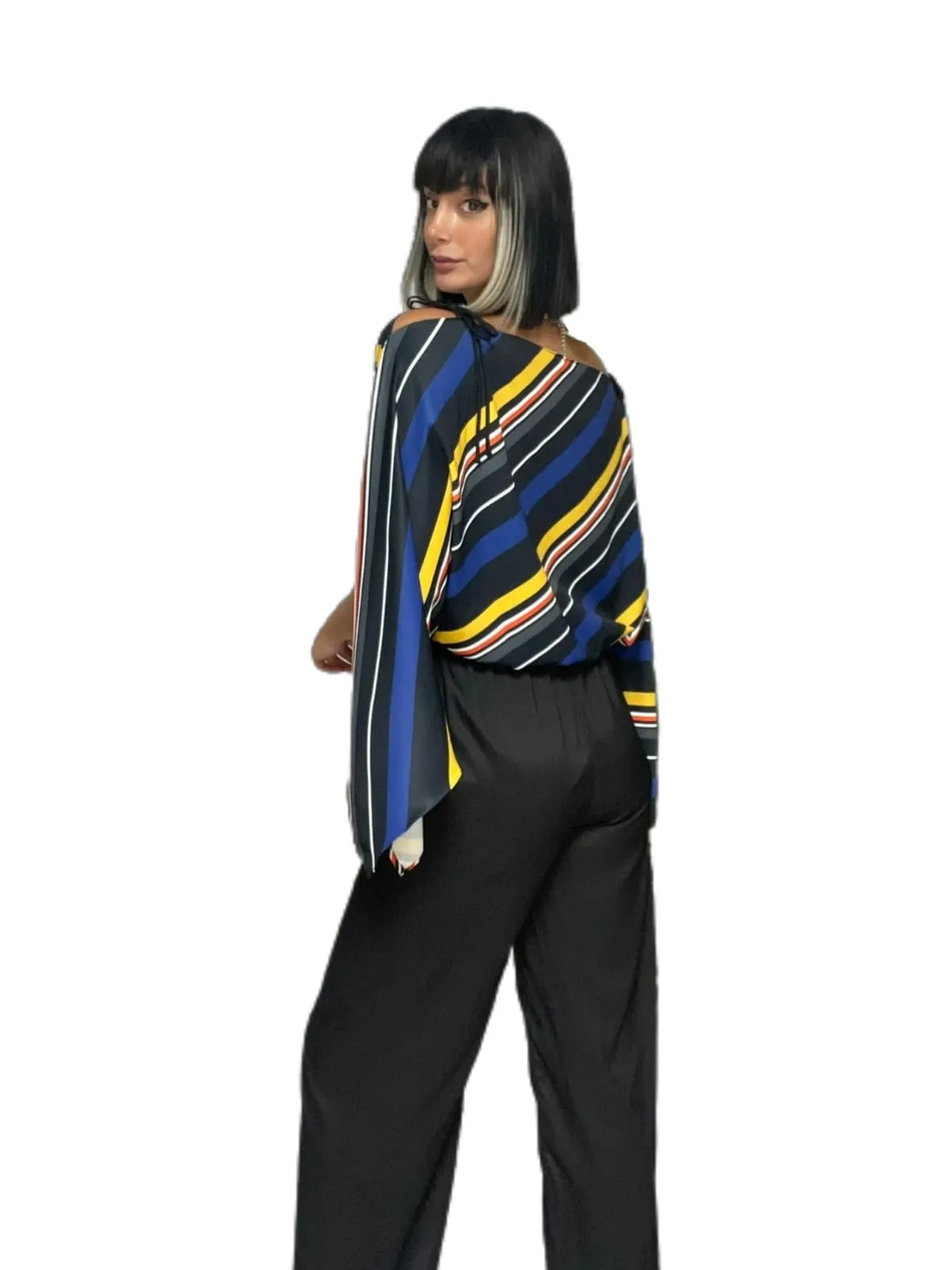 Multi stripes jumpsuit