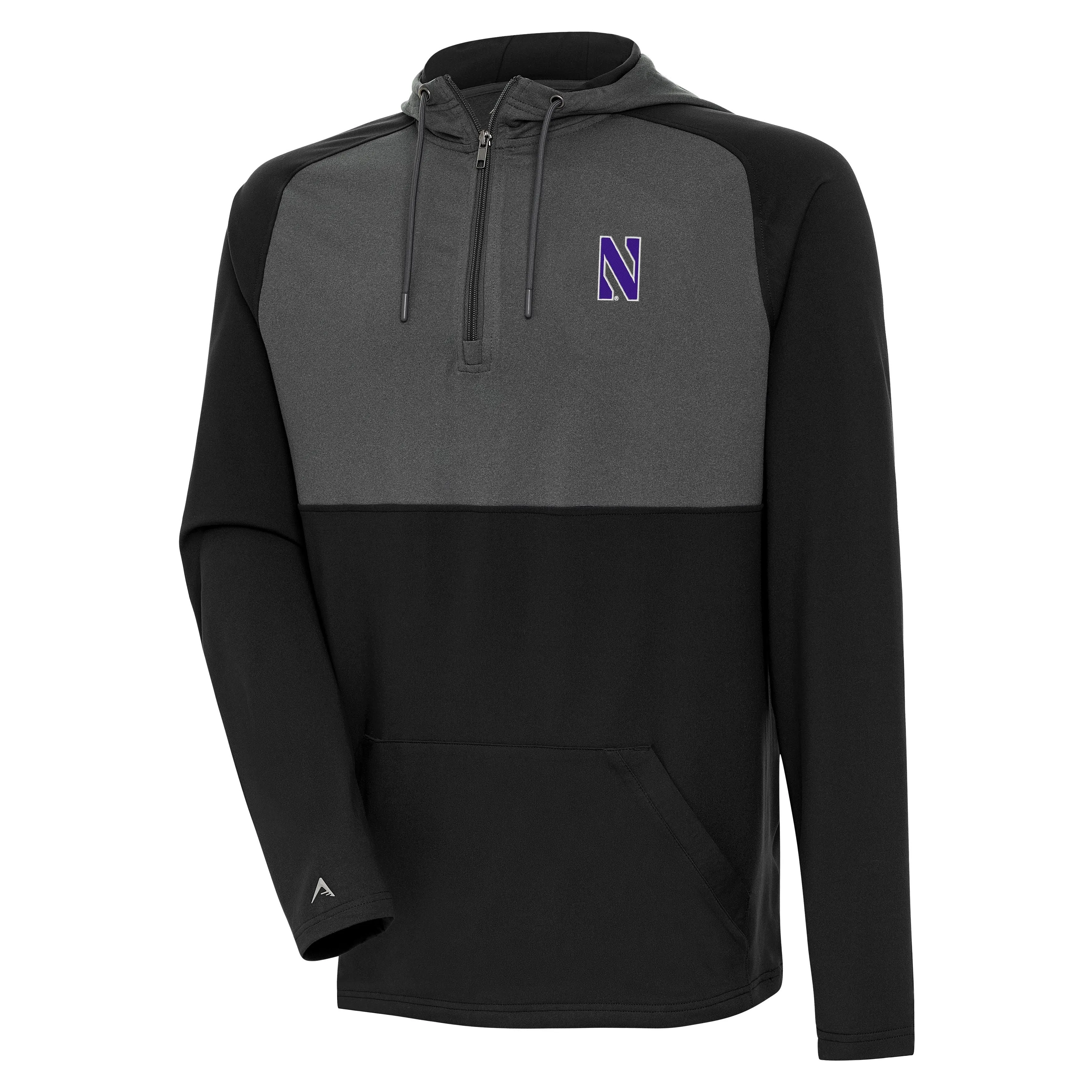 Northwestern Wildcats Men's Quarter-Zip Black Antigua