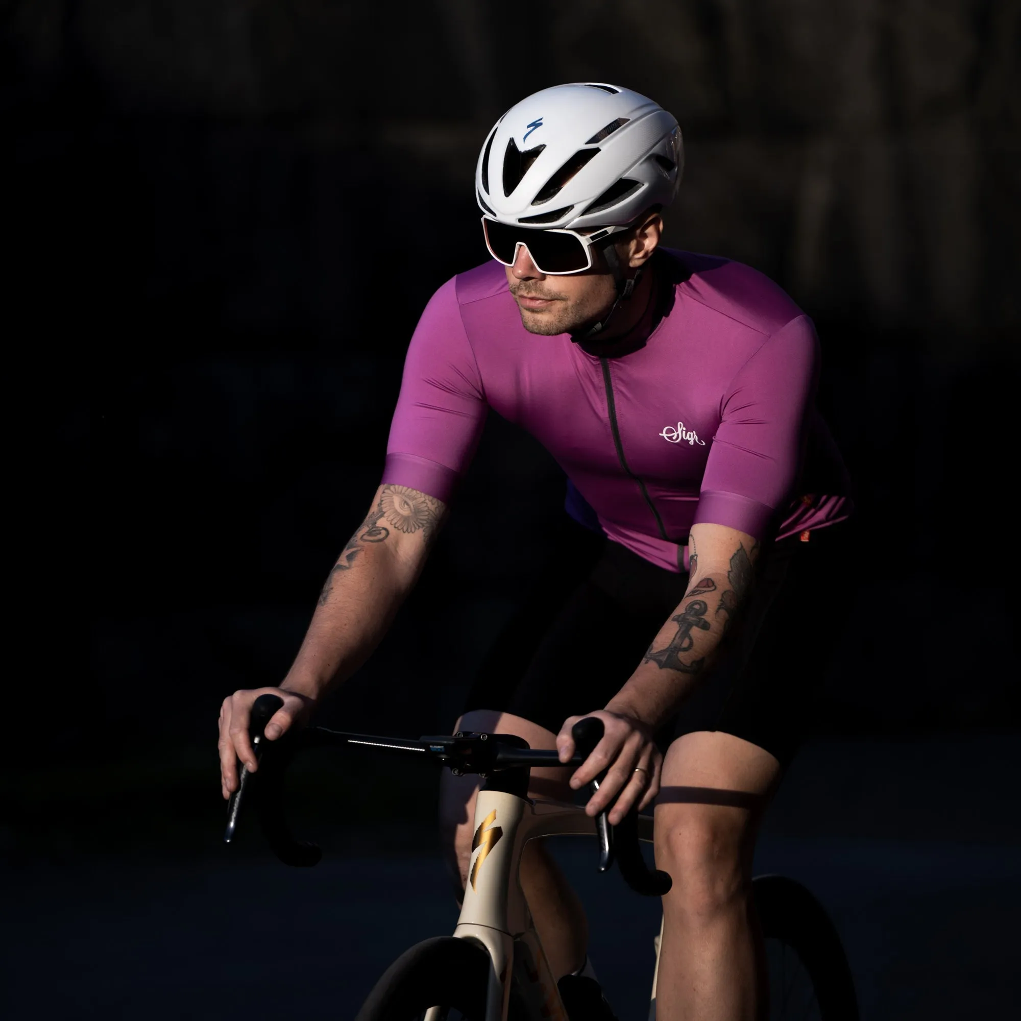 Orkid Men's Purple Pink Cycling Jersey
