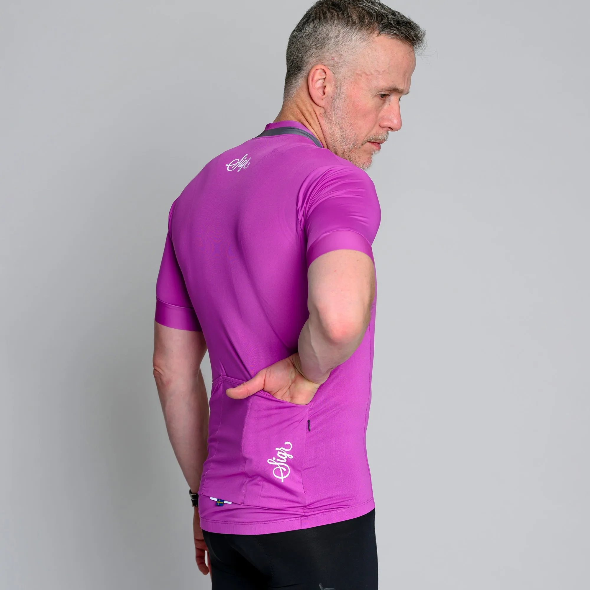 Orkid Men's Purple Pink Cycling Jersey